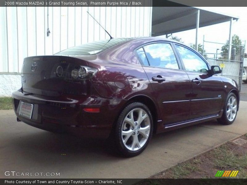 Phantom Purple Mica / Black 2008 Mazda MAZDA3 s Grand Touring Sedan