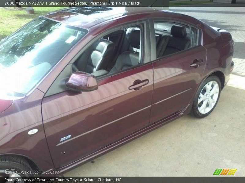 Phantom Purple Mica / Black 2008 Mazda MAZDA3 s Grand Touring Sedan