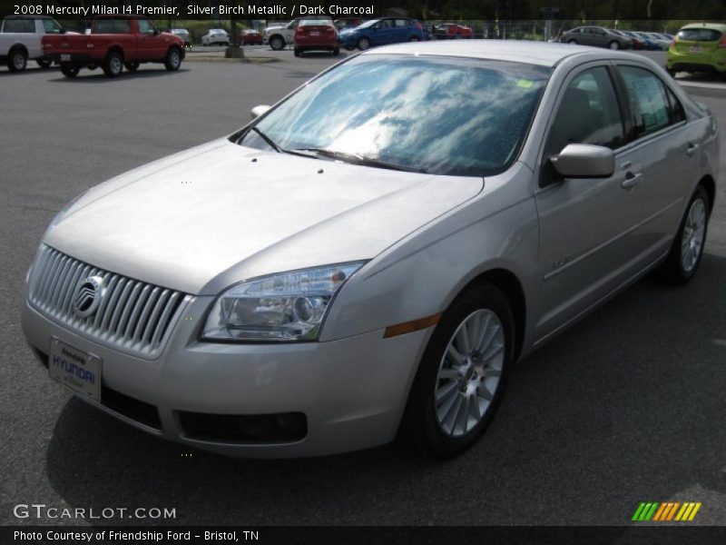 Silver Birch Metallic / Dark Charcoal 2008 Mercury Milan I4 Premier