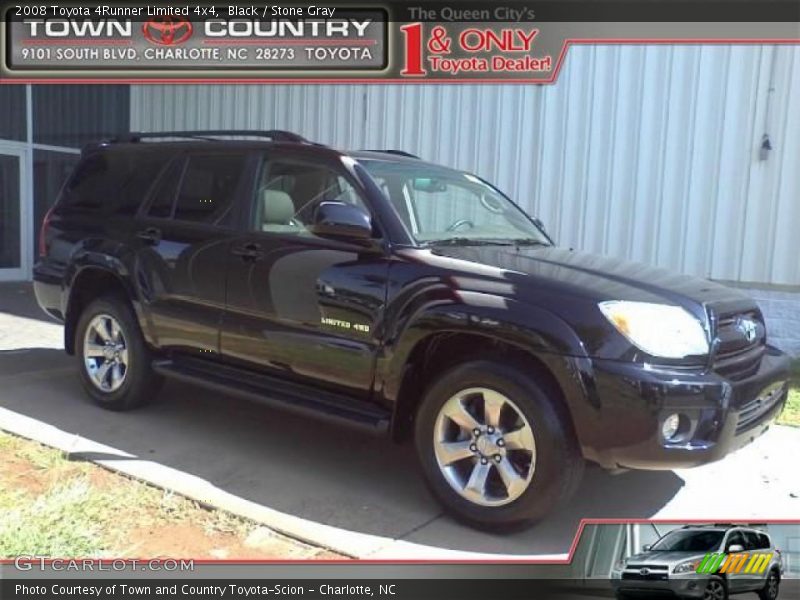Black / Stone Gray 2008 Toyota 4Runner Limited 4x4