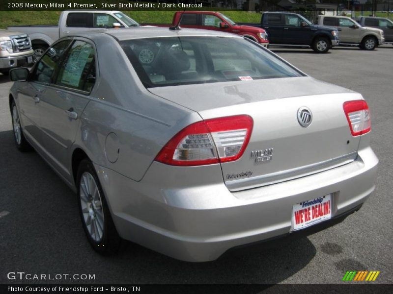 Silver Birch Metallic / Dark Charcoal 2008 Mercury Milan I4 Premier