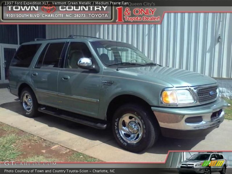 Vermont Green Metallic / Medium Prairie Tan 1997 Ford Expedition XLT