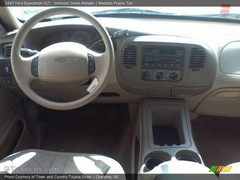 Vermont Green Metallic / Medium Prairie Tan 1997 Ford Expedition XLT