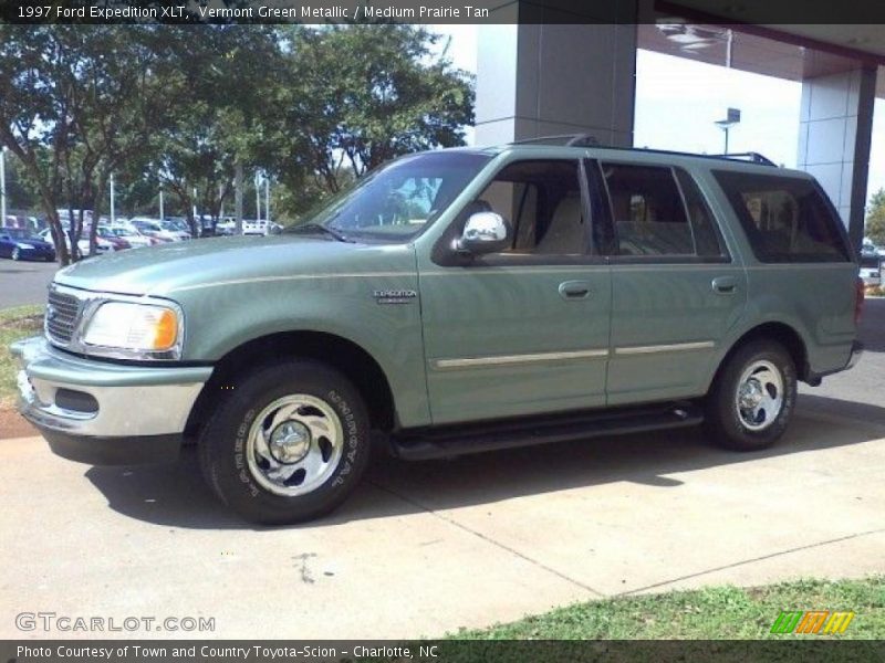 Vermont Green Metallic / Medium Prairie Tan 1997 Ford Expedition XLT