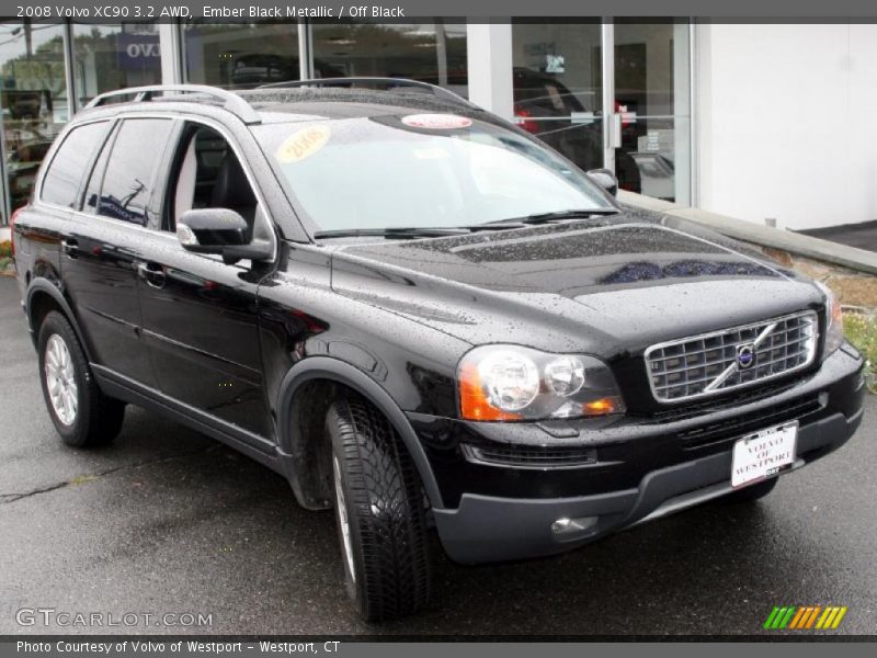 Ember Black Metallic / Off Black 2008 Volvo XC90 3.2 AWD