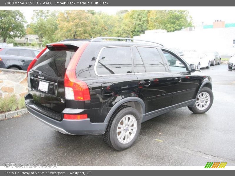 Ember Black Metallic / Off Black 2008 Volvo XC90 3.2 AWD