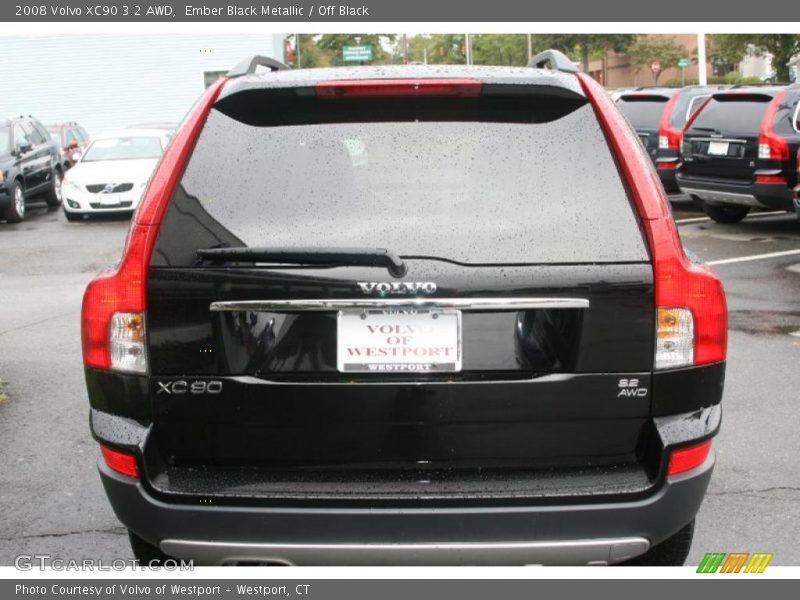 Ember Black Metallic / Off Black 2008 Volvo XC90 3.2 AWD