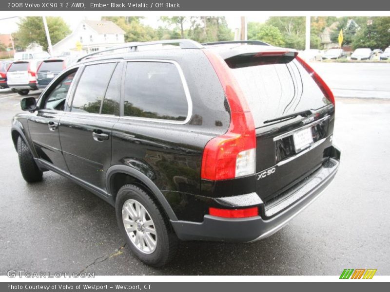 Ember Black Metallic / Off Black 2008 Volvo XC90 3.2 AWD