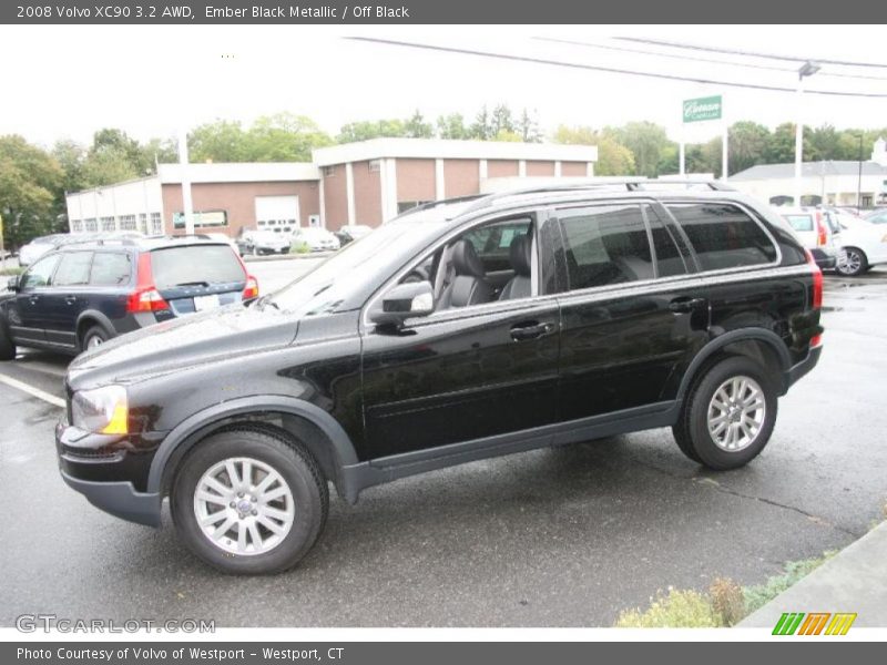 Ember Black Metallic / Off Black 2008 Volvo XC90 3.2 AWD