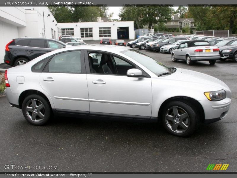 Silver Metallic / Off-Black 2007 Volvo S40 T5 AWD