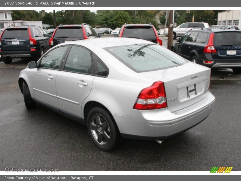 Silver Metallic / Off-Black 2007 Volvo S40 T5 AWD