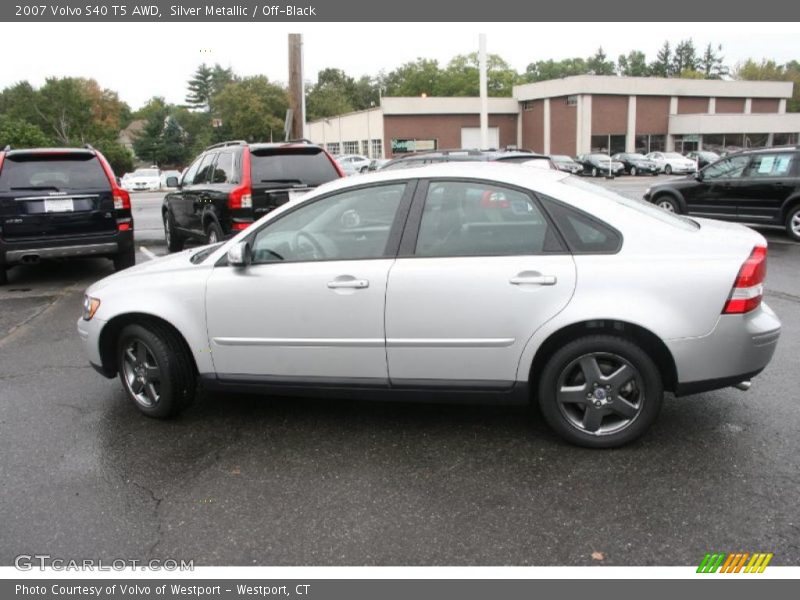 Silver Metallic / Off-Black 2007 Volvo S40 T5 AWD