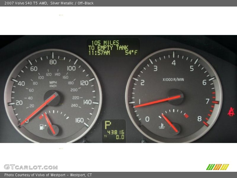 Silver Metallic / Off-Black 2007 Volvo S40 T5 AWD
