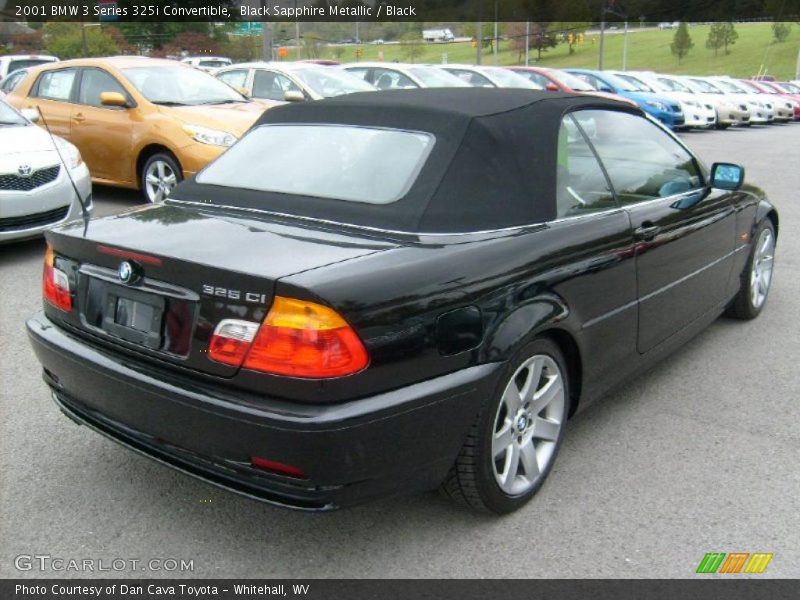 Black Sapphire Metallic / Black 2001 BMW 3 Series 325i Convertible