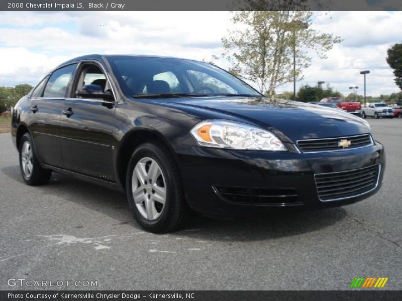 Black / Gray 2008 Chevrolet Impala LS