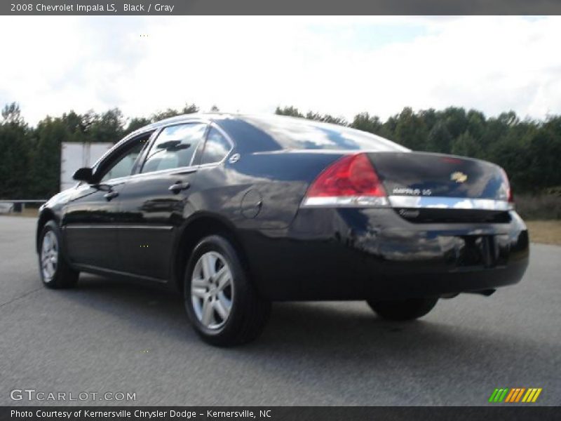 Black / Gray 2008 Chevrolet Impala LS