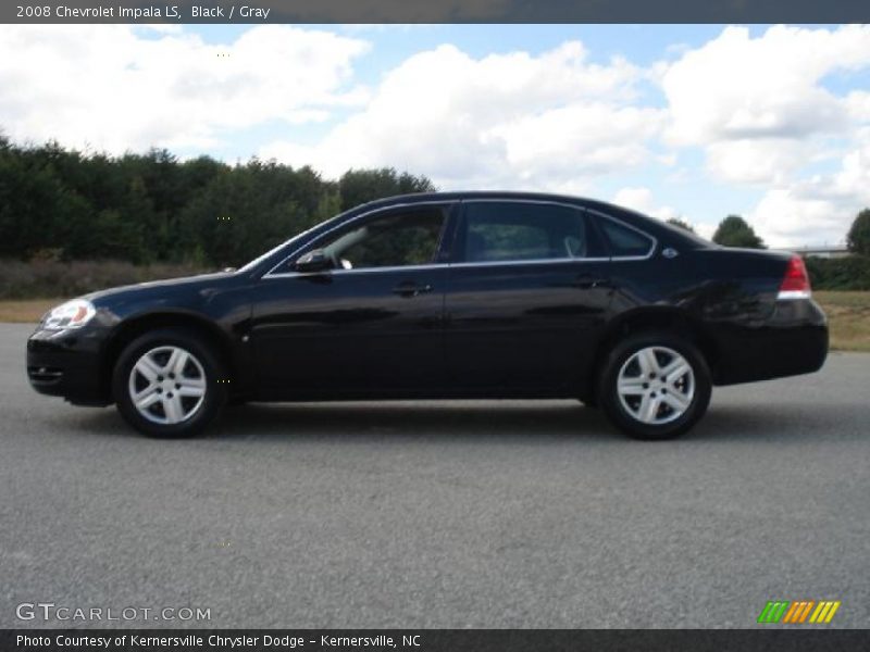 Black / Gray 2008 Chevrolet Impala LS