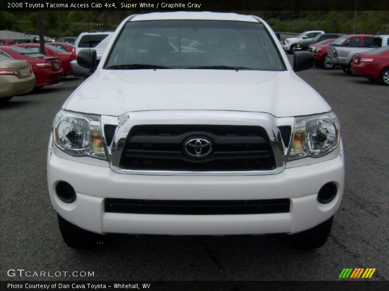 Super White / Graphite Gray 2008 Toyota Tacoma Access Cab 4x4