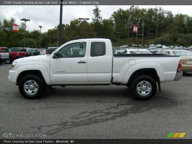 Super White / Graphite Gray 2008 Toyota Tacoma Access Cab 4x4