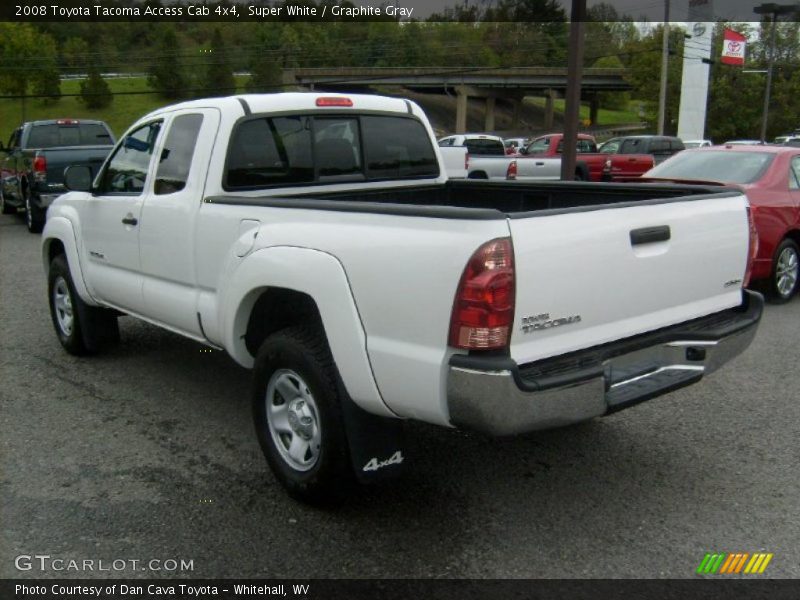 Super White / Graphite Gray 2008 Toyota Tacoma Access Cab 4x4