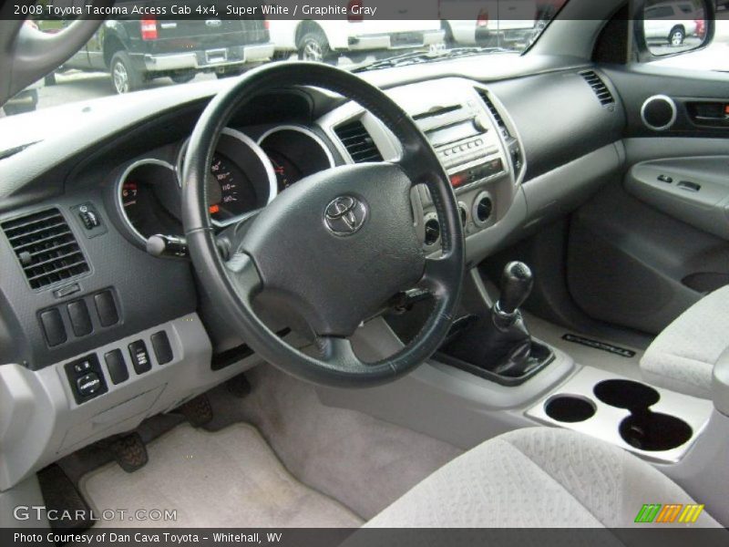 Super White / Graphite Gray 2008 Toyota Tacoma Access Cab 4x4