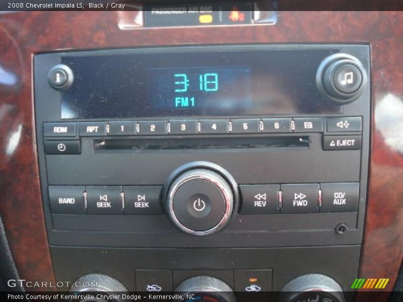 Black / Gray 2008 Chevrolet Impala LS