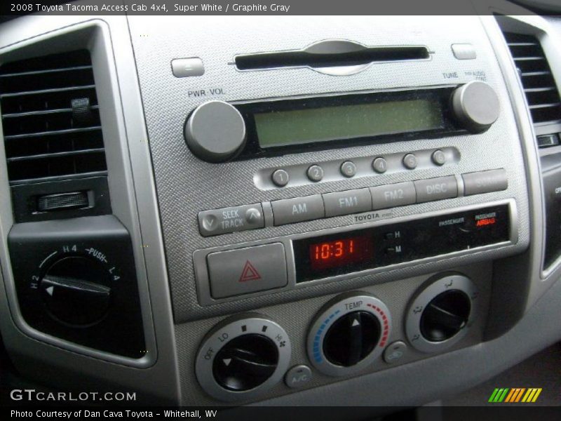 Super White / Graphite Gray 2008 Toyota Tacoma Access Cab 4x4