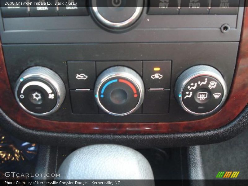 Black / Gray 2008 Chevrolet Impala LS