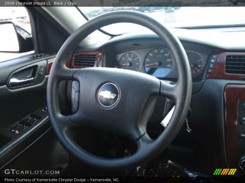 Black / Gray 2008 Chevrolet Impala LS