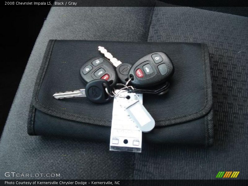 Black / Gray 2008 Chevrolet Impala LS