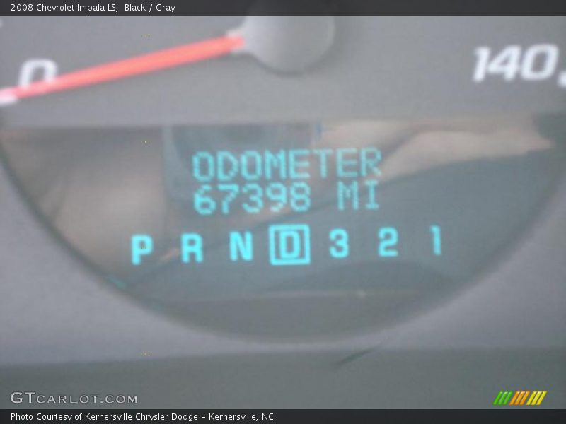Black / Gray 2008 Chevrolet Impala LS