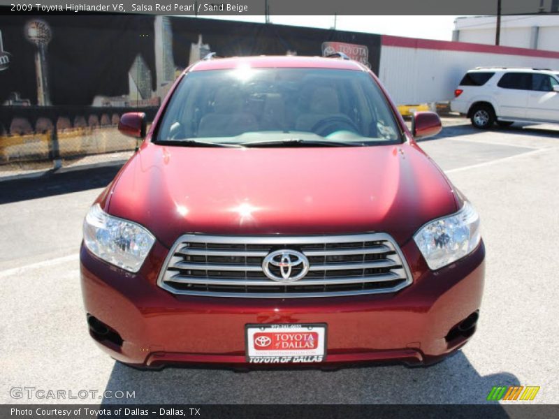 Salsa Red Pearl / Sand Beige 2009 Toyota Highlander V6