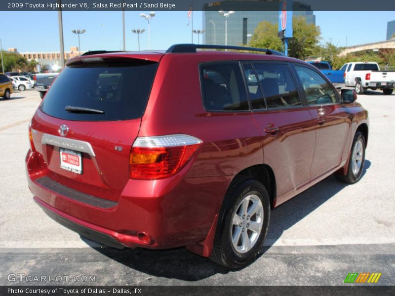 Salsa Red Pearl / Sand Beige 2009 Toyota Highlander V6