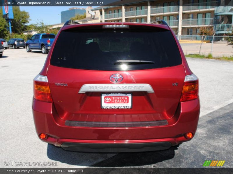 Salsa Red Pearl / Sand Beige 2009 Toyota Highlander V6