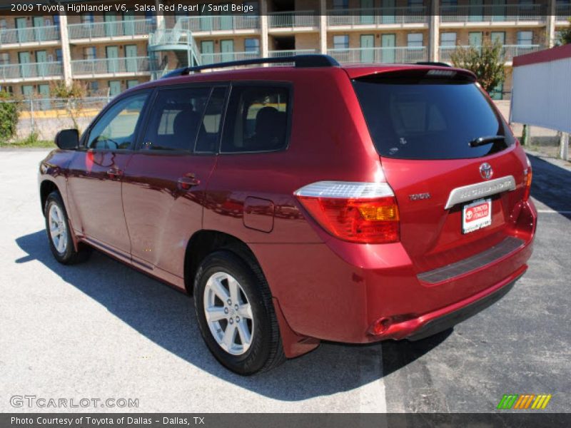 Salsa Red Pearl / Sand Beige 2009 Toyota Highlander V6