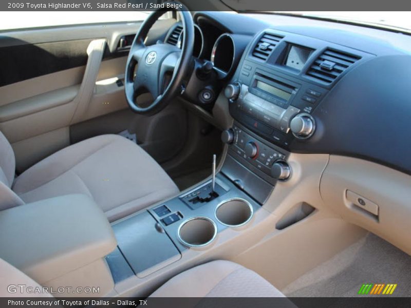 Salsa Red Pearl / Sand Beige 2009 Toyota Highlander V6