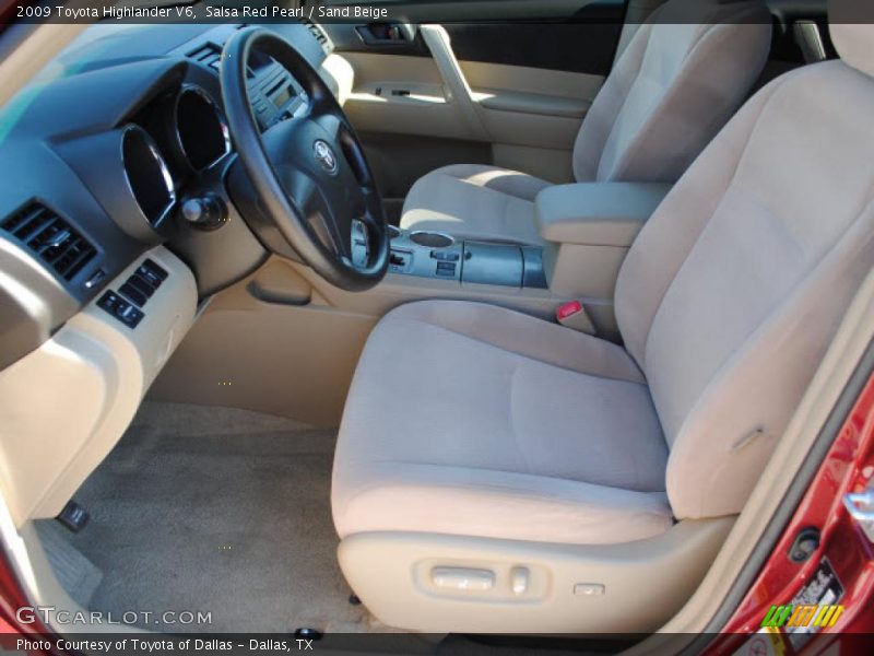 Salsa Red Pearl / Sand Beige 2009 Toyota Highlander V6