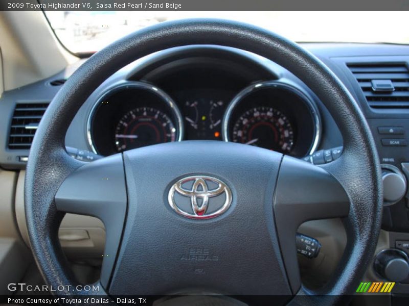 Salsa Red Pearl / Sand Beige 2009 Toyota Highlander V6