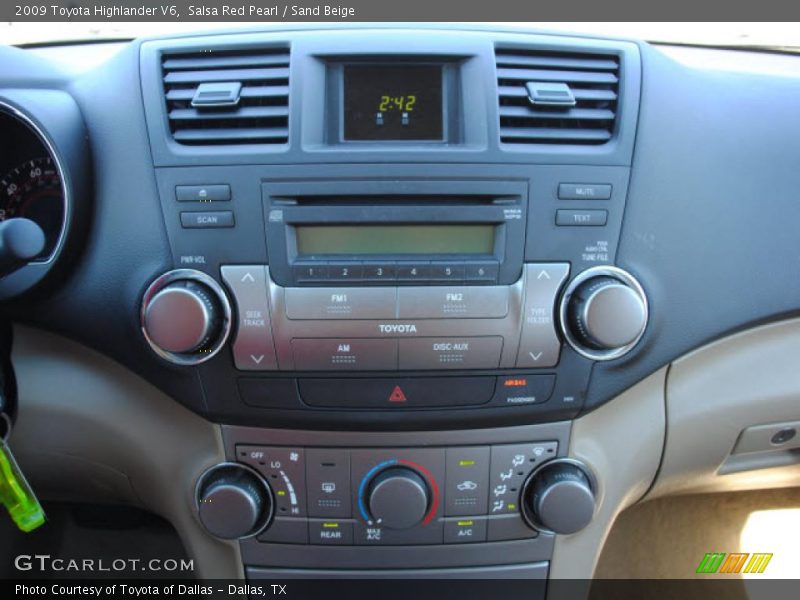 Salsa Red Pearl / Sand Beige 2009 Toyota Highlander V6