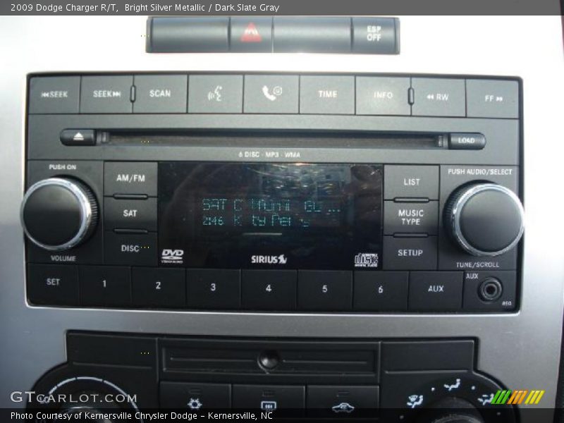 Bright Silver Metallic / Dark Slate Gray 2009 Dodge Charger R/T