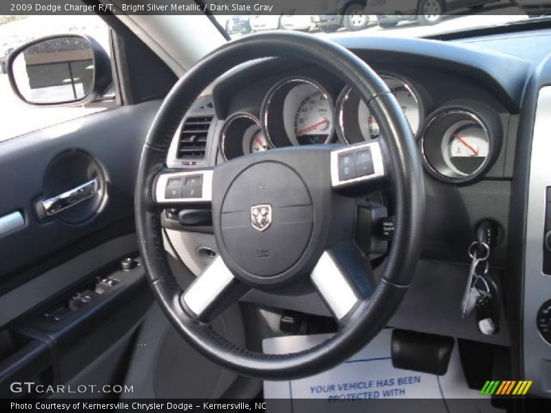 Bright Silver Metallic / Dark Slate Gray 2009 Dodge Charger R/T