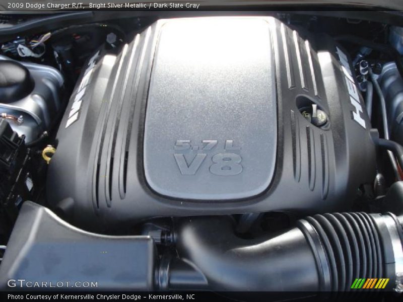 Bright Silver Metallic / Dark Slate Gray 2009 Dodge Charger R/T