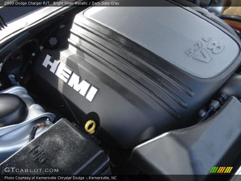 Bright Silver Metallic / Dark Slate Gray 2009 Dodge Charger R/T