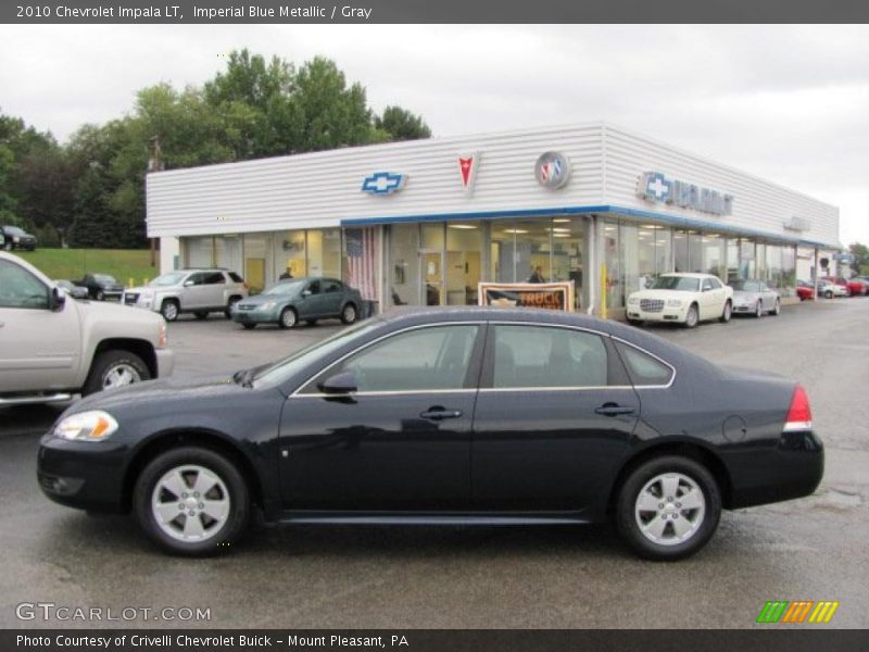 Imperial Blue Metallic / Gray 2010 Chevrolet Impala LT