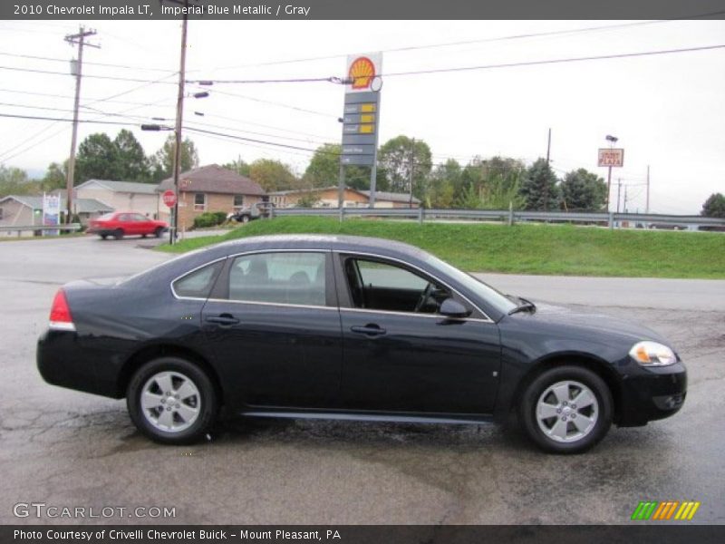 Imperial Blue Metallic / Gray 2010 Chevrolet Impala LT