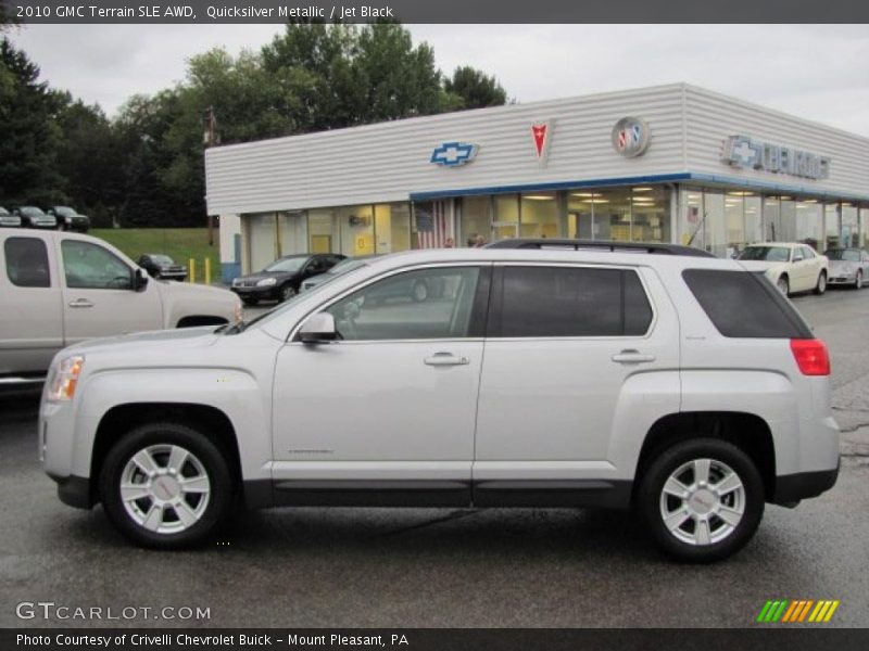 Quicksilver Metallic / Jet Black 2010 GMC Terrain SLE AWD