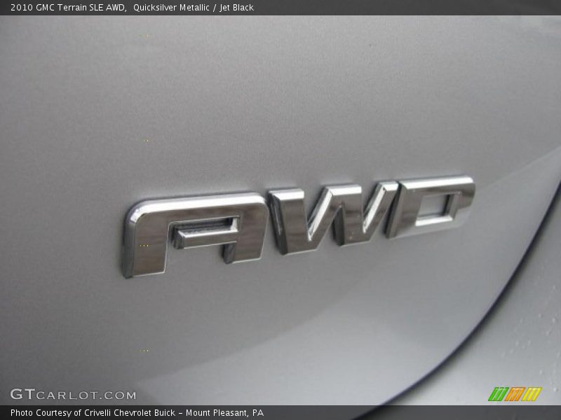 Quicksilver Metallic / Jet Black 2010 GMC Terrain SLE AWD