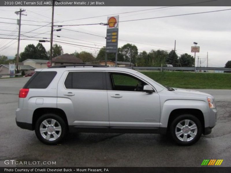 Quicksilver Metallic / Jet Black 2010 GMC Terrain SLE AWD