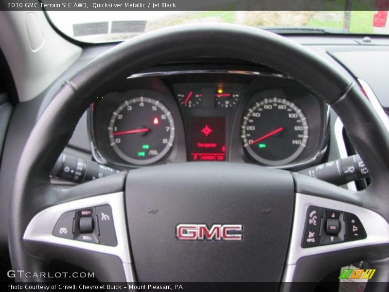 Quicksilver Metallic / Jet Black 2010 GMC Terrain SLE AWD