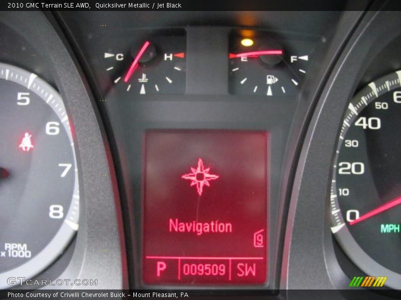 Quicksilver Metallic / Jet Black 2010 GMC Terrain SLE AWD